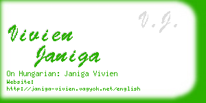 vivien janiga business card